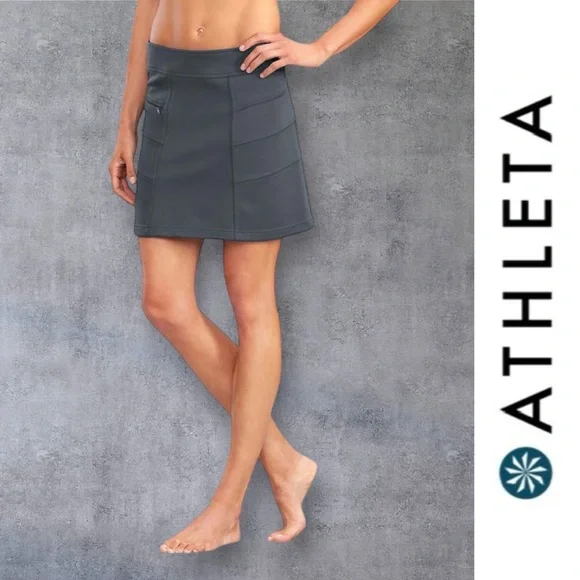 Athleta Asphalt Blizzard Skirt, Size M, MSRP $54 - Picture 1 of 6